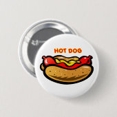 Schaltfläche "Hot Dog Custom White" Button (Vorne & Hinten)