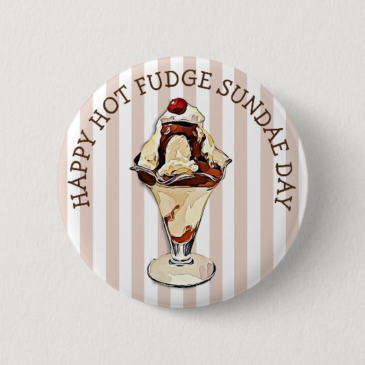 Schaltfläche "Hot Fudge Sundae Day" Button (Vorderseite)