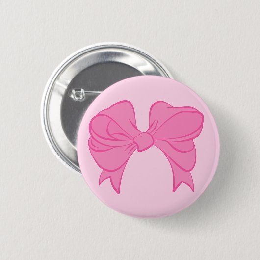 Schaltfläche "Hot Pink Bow" Button (Vorne & Hinten)