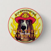 Schaltfläche "Hund Hund Firefighter-Button" Button (Vorderseite)
