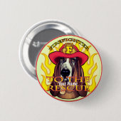 Schaltfläche "Hund Hund Firefighter-Button" Button (Vorne & Hinten)
