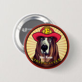 Schaltfläche "Hund Hund Firefighter-Button" Button (Vorne & Hinten)