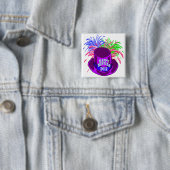 Schaltfläche "Hut und Feuer im neuen Jahr" Button (Beispiel)