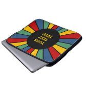 SCHALTFLÄCHE I + Foto, Text, Monogramm Laptopschutzhülle (Vorne Knopf)