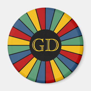 SCHALTFLÄCHE I + Foto, Text, Monogramm Magnet