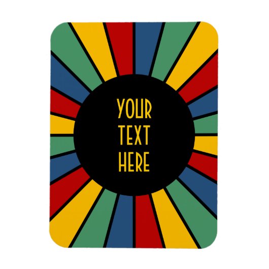 SCHALTFLÄCHE I + Foto, Text, Monogramm Magnet (Vertikal)