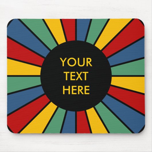 SCHALTFLÄCHE I + Foto, Text, Monogramm Mousepad (Vorne)