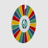 SCHALTFLÄCHE I + Foto, Text, Monogramm Ornament (Vorderseite)