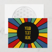 SCHALTFLÄCHE I + Foto, Text, Monogramm Postkarte (Vorne/Hinten)