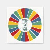 SCHALTFLÄCHE I + Foto, Text, Monogramm Serviette (Vorderseite)