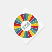 SCHALTFLÄCHE I + Foto, Text, Monogramm Serviette (Ecke)