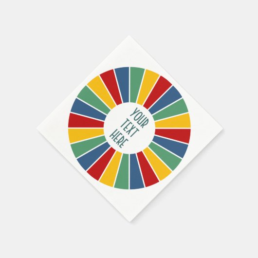 SCHALTFLÄCHE I + Foto, Text, Monogramm Serviette (Ecke)