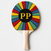 SCHALTFLÄCHE I + Foto, Text, Monogramm Tischtennis Schläger (Vorderseite)