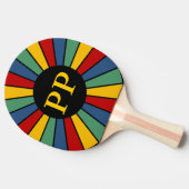 SCHALTFLÄCHE I + Foto, Text, Monogramm Tischtennis Schläger (Seitenansicht)