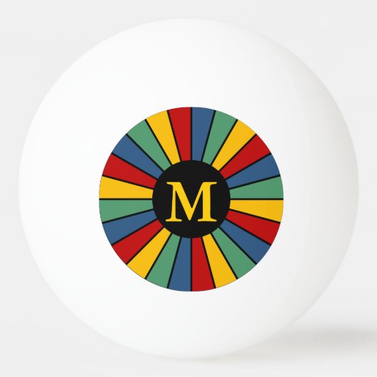 SCHALTFLÄCHE I + Foto, Text, Monogramm Tischtennisball (Vorderseite)
