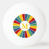 SCHALTFLÄCHE I + Foto, Text, Monogramm Tischtennisball (Rückseite)