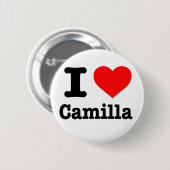 Schaltfläche "I Liebe Camilla" Button (Vorne & Hinten)
