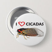 Schaltfläche "I Liebe Cicada" Button (Vorne & Hinten)