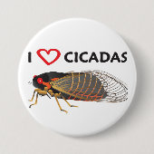 Schaltfläche "I Liebe Cicada" Button (Vorderseite)