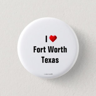 Schaltfläche "I Liebe Fort Worth, Texas"/Lapel-Sti Button