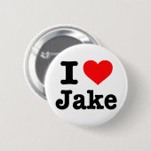 Schaltfläche "I Liebe Jake" Button (Vorne & Hinten)