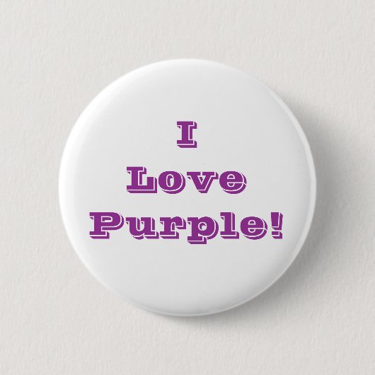 Schaltfläche I Liebe Lila Button (Vorderseite)