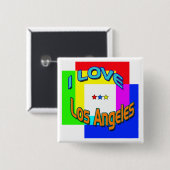 Schaltfläche "I LIEBE Los Angeles Coloring 1" Button (Vorne & Hinten)