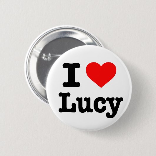 Schaltfläche "I Liebe Lucy" Button (Vorne & Hinten)