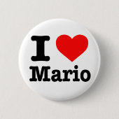 Schaltfläche "I Liebe Mario" Button (Vorderseite)