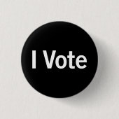 Schaltfläche "Ich stimme zu" - "Weiß" auf "Schwarz Button (Vorderseite)