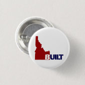 Schaltfläche Idaho Built (Red White & Blue) Button (Vorne & Hinten)