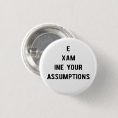 Schaltfläche "Ihre Annahmen prüfen" (weiß) Button (Vorne & Hinten)