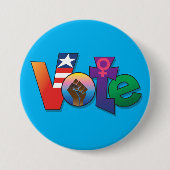 Schaltfläche "Ihre Stimme, Ihre Stimme" Button (Vorderseite)