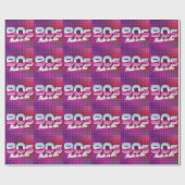 Schaltfläche im 80er geschenkpapier (Flach)