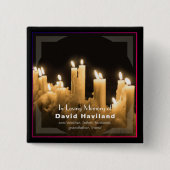 Schaltfläche im Speicher der Kerzen mit Text - HAM Button (Vorderseite)