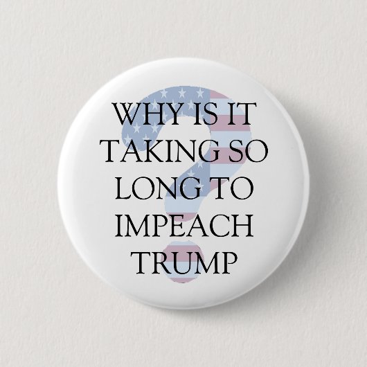 Schaltfläche "Impeach Donald Trump Question Mark" Button (Vorderseite)