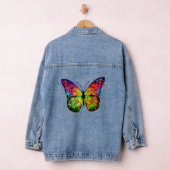 SCHALTFLÄCHE IN ABSTRAKTER KUNST JEANSJACKE (Hangar)