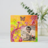 SCHALTFLÄCHE IN GLEICHZEITIGER BABY-BILDSCHIRM EINLADUNG (Stehend Vorderseite)