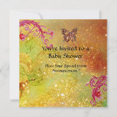 SCHALTFLÄCHE IN GLEICHZEITIGER BABY-BILDSCHIRM EINLADUNG (Rückseite)