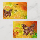 SCHALTFLÄCHE IN GOLD GELBE GRÜNE, ROTE GLITZERN VISITENKARTE (Vorne/Hinten)