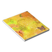 SCHALTFLÄCHE IN GOLD GELBEN GLITZERN NOTIZBLOCK (angewinkelt)