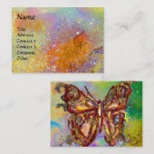 SCHALTFLÄCHE IN GOLD GELBEN GRÜNEN GLITZERN VISITENKARTE (Vorne/Hinten)