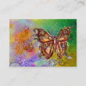 SCHALTFLÄCHE IN GOLD GELBEN LILA GRÜNEN GLITZERN VISITENKARTE (Rückseite)