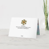 SCHALTFLÄCHE IN GOLDEN GLITZERN, blaugrüne Aquamar Karte (Rückseite)