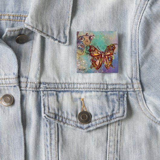 SCHALTFLÄCHE IN GOLDEN GLITZERN BUTTON (Beispiel)