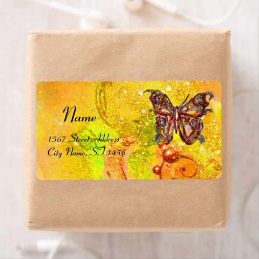 SCHALTFLÄCHE IN GOLDEN GLITZERN, gelb-grün (Insitu)