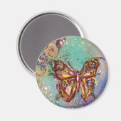 SCHALTFLÄCHE IN GOLDEN GLITZERN MAGNET (Vorderseite/Rückseite)