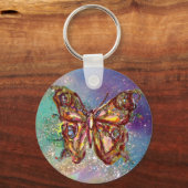 SCHALTFLÄCHE IN GOLDEN GLITZERN SCHLÜSSELANHÄNGER (Vorderseite)