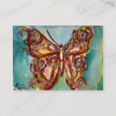 SCHALTFLÄCHE IN PINK FUCHSIA GOLD GLITZERN VISITENKARTE (Rückseite)