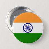 Schaltfläche "India Flag Design"-Button Button (Vorne & Hinten)
